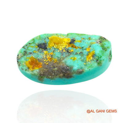 13.00 Cts Natural Arizona Turquoise Loose Gemstone Oval Cabochon 20x11x6 mm T-154