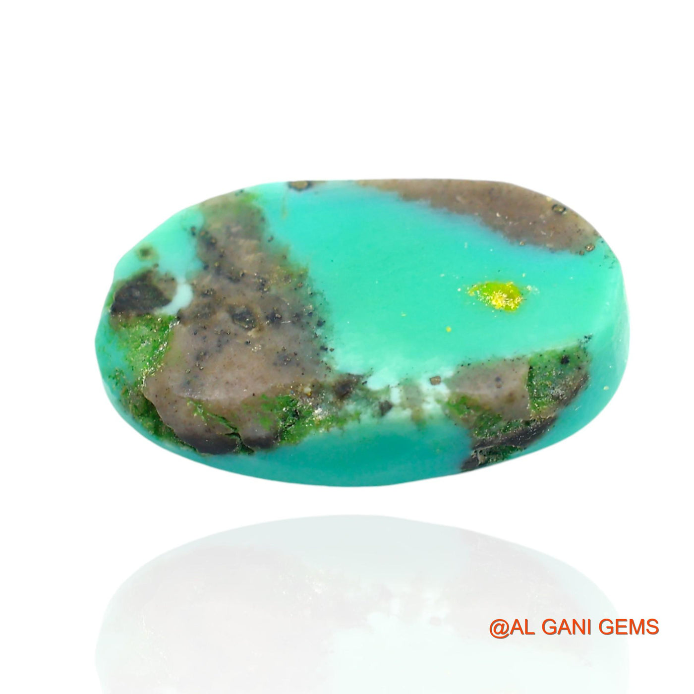 11.00 Cts Natural Arizona Turquoise Loose Gemstone Oval Cabochon 19x11x5 mm T-155