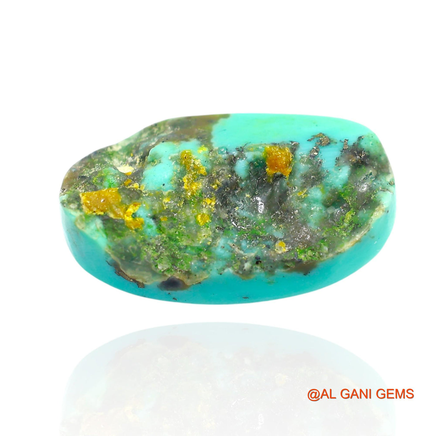 13.00 Cts Natural Arizona Turquoise Oval Cabochon Loose Gemstone For Jewelry 20x12x6 mm T-157