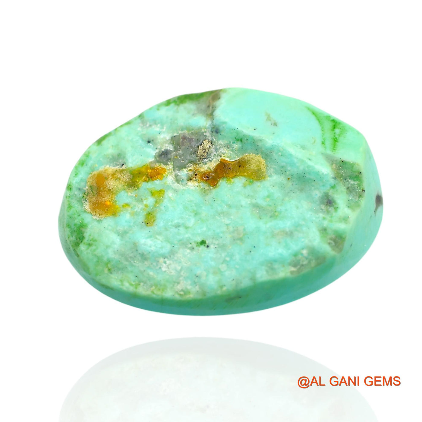 18.00 Cts Natural Arizona Turquoise Loose Gemstone Oval Cabochon 23x17x7 mm T-15