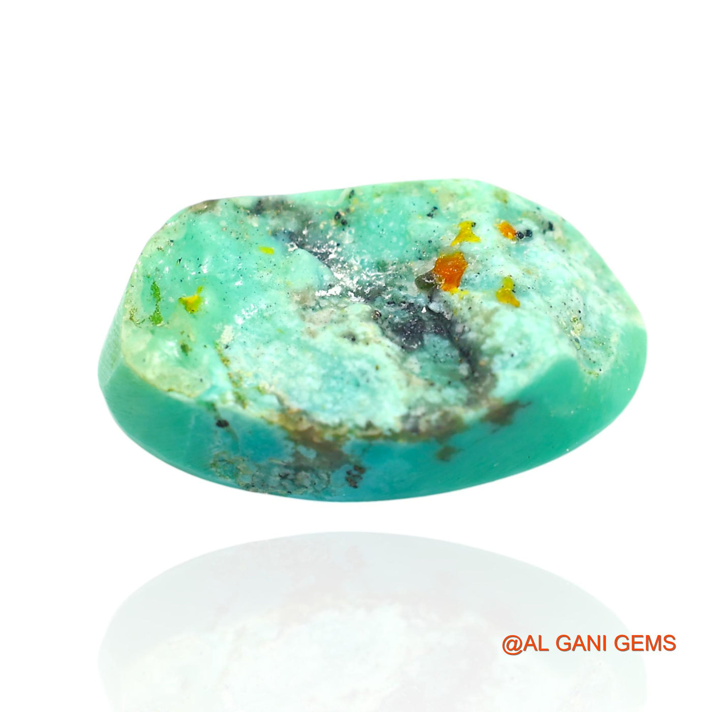11.00 Cts Natural Arizona Turquoise Loose Gemstone Oval Cabochon 19x12x5 mm T-160