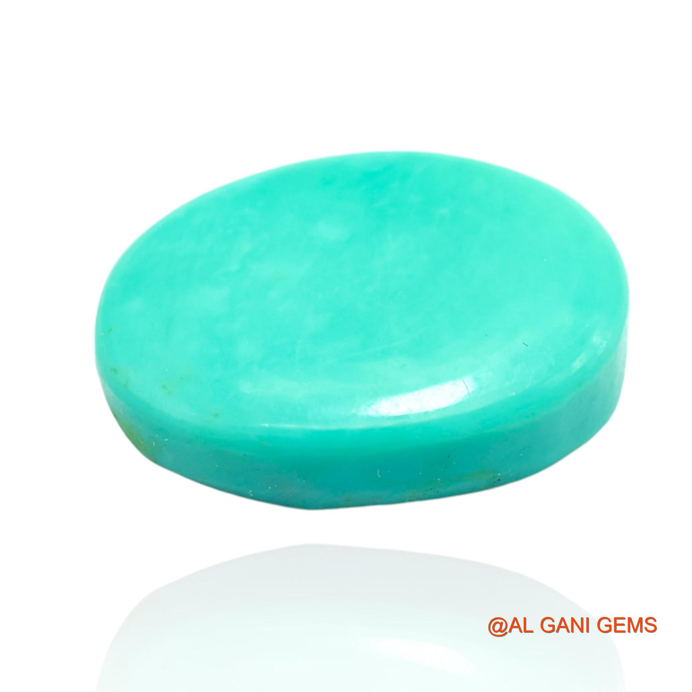 12.00 Cts Unheated Arizona Turquoise Loose Gemstone Oval Cabochon Natural 18x13x5 mm T-161