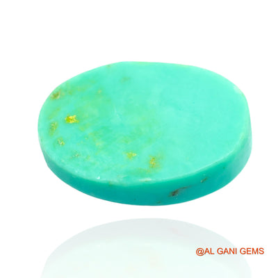 12.00 Cts Unheated Arizona Turquoise Loose Gemstone Oval Cabochon Natural 18x13x5 mm T-161