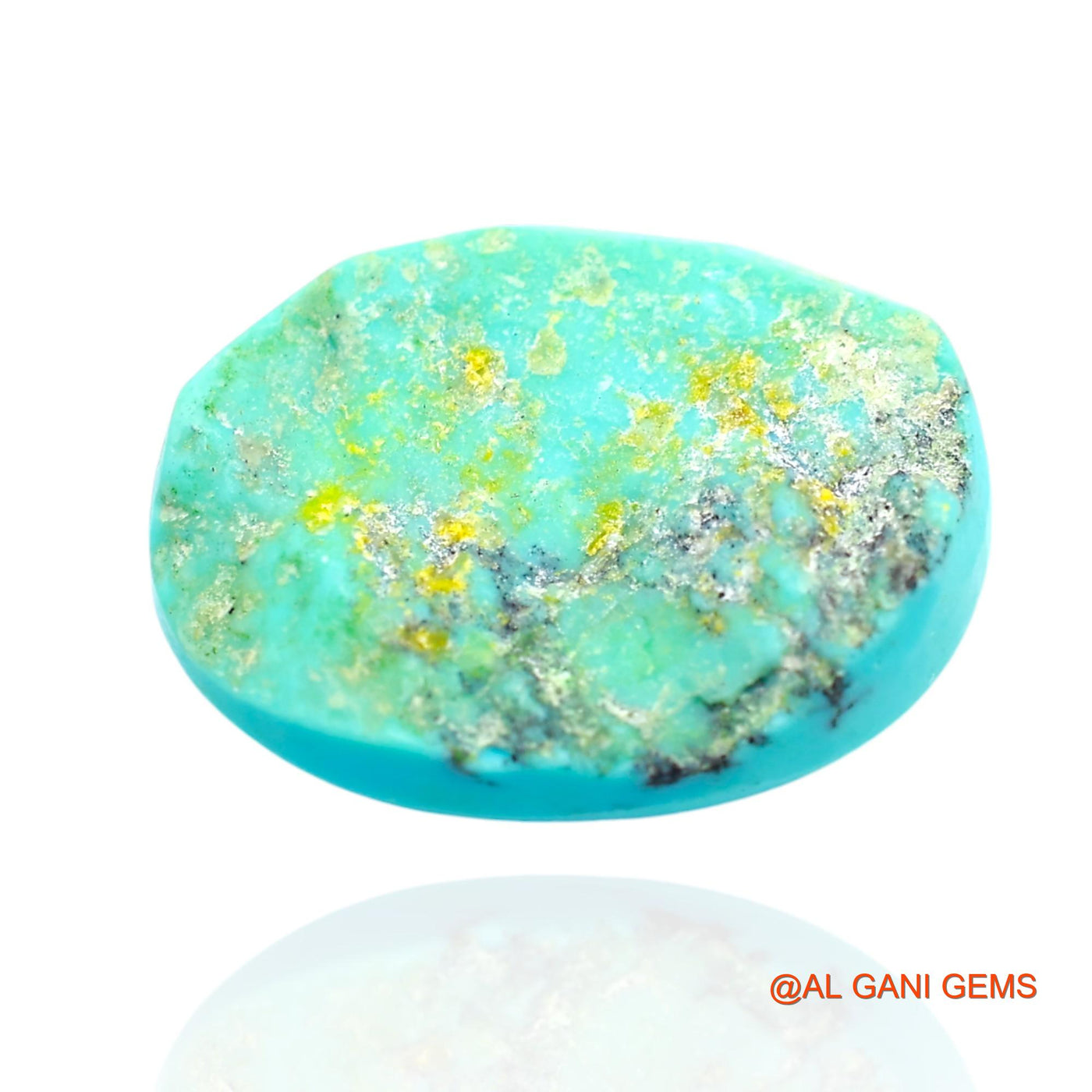 11.00 Cts Natural Arizona Turquoise Loose Gemstone Oval Cabochon 18x13x6 mm T-168