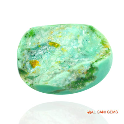 10.00 Cts Unheated Arizona Turquoise Loose Gemstone Oval Cabochon Natural 17x14x5 mm T-169