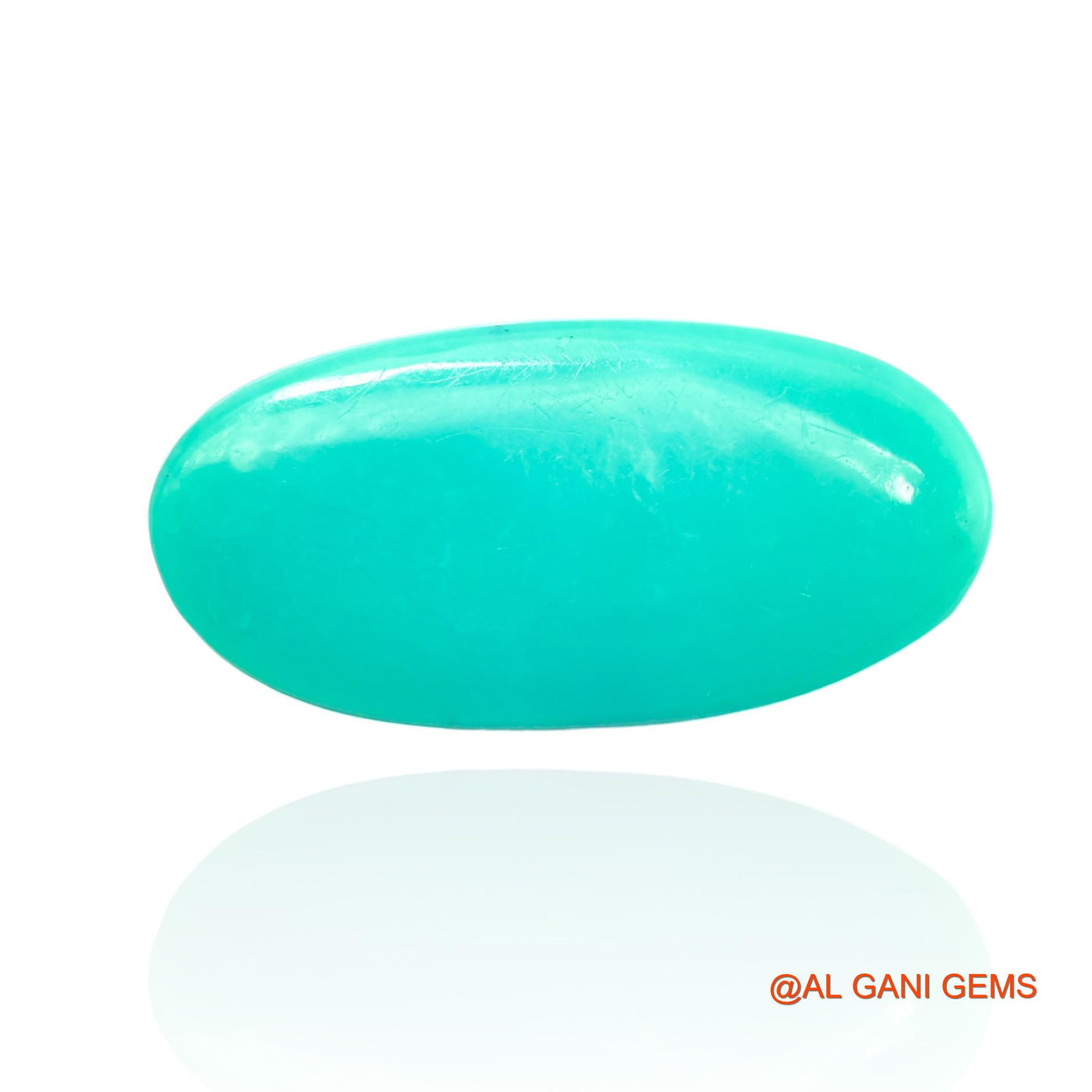 Natural Untreated Turquoise Loose Gemstone Oval Cabochon From Arizona 16.00 Cts 25x12x6 mm T-16