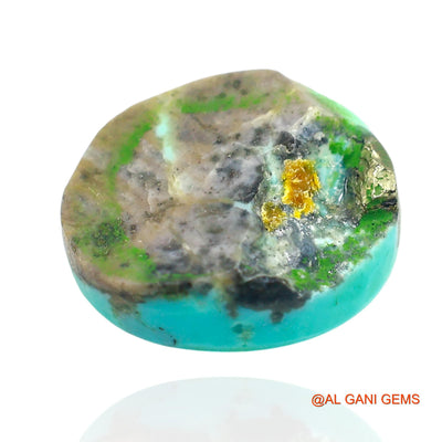 14.00 Cts Natural Arizona Turquoise Loose Gemstone Oval Cabochon 17x14x6 mm T-171