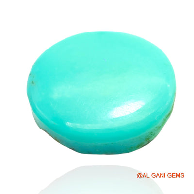 Natural Untreated Turquoise Loose Gemstone Oval Cabochon From Arizona 12.00 Cts 16x14x6 mm T-179