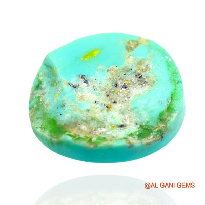 Natural Untreated Turquoise Loose Gemstone Oval Cabochon From Arizona 12.00 Cts 16x14x6 mm T-179