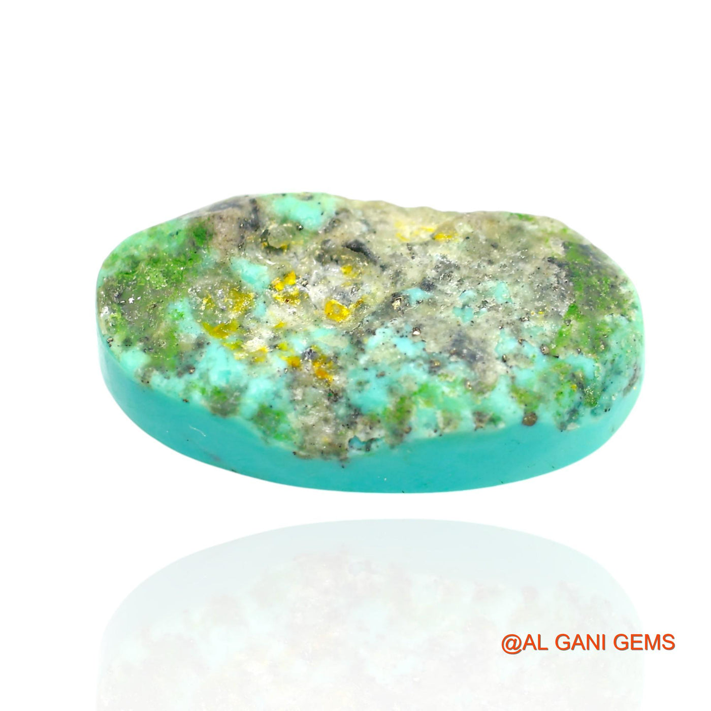 18.00 Cts Natural Arizona Turquoise Loose Gemstone Oval Cabochon 23x13x6 mm T-17