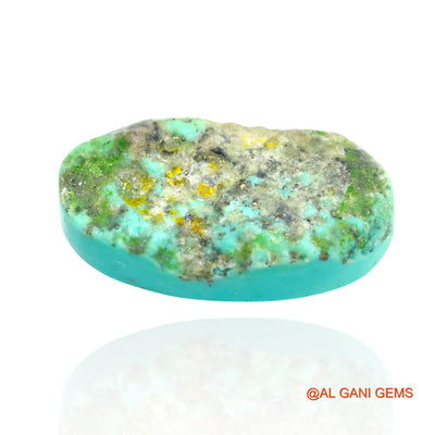 18.00 Cts Natural Arizona Turquoise Loose Gemstone Oval Cabochon 23x13x6 mm T-17