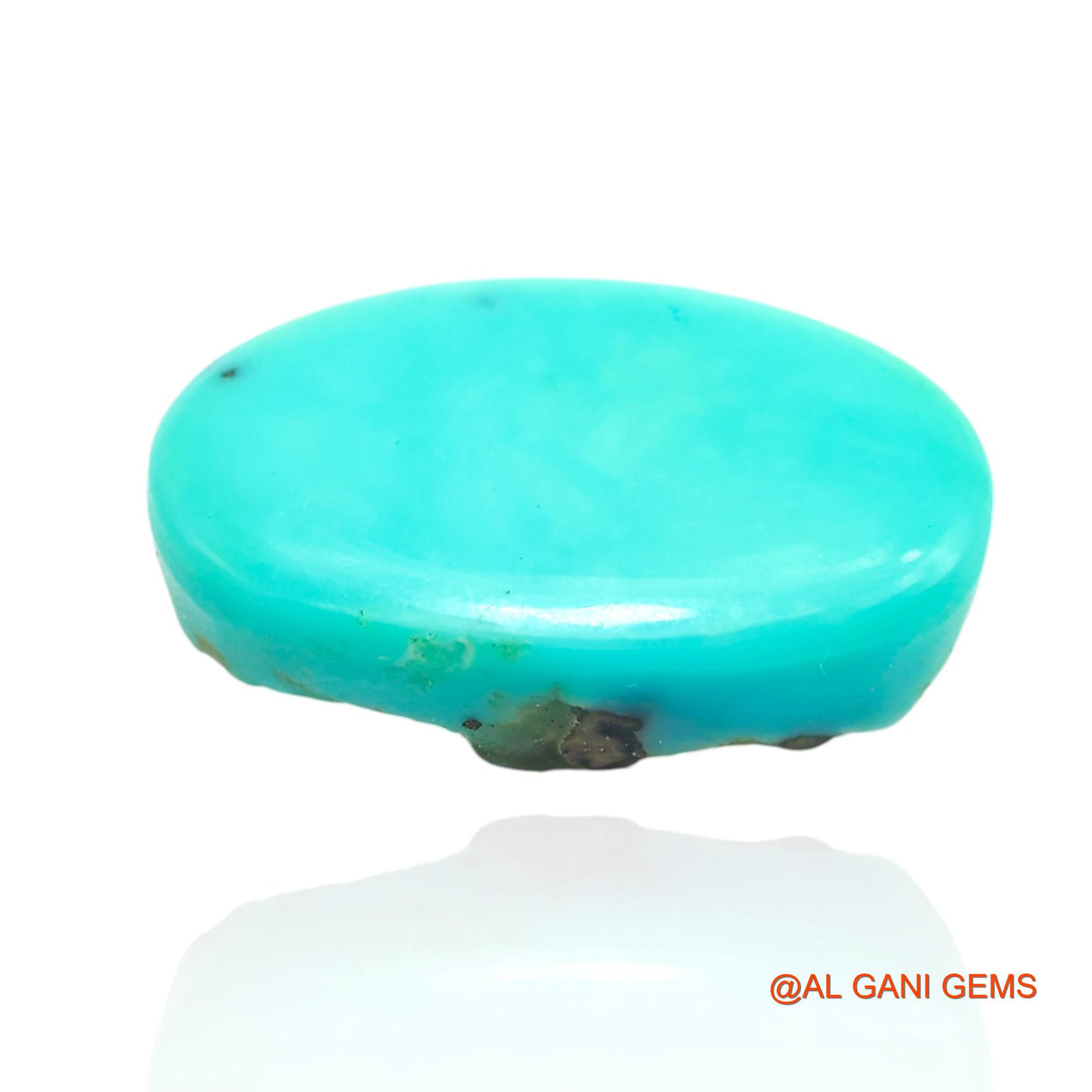 10.00 Cts Unheated Arizona Turquoise Loose Gemstone Oval Cabochon Natural 18x11x5 mm T-182