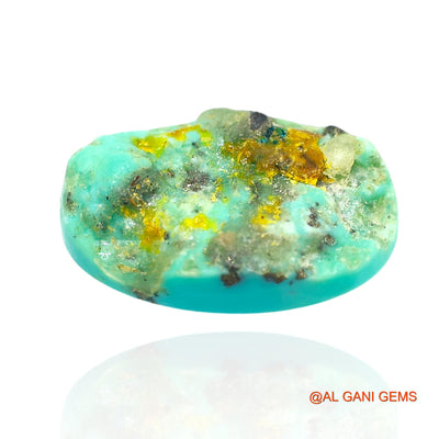 10.00 Cts Unheated Arizona Turquoise Loose Gemstone Oval Cabochon Natural 18x11x5 mm T-182