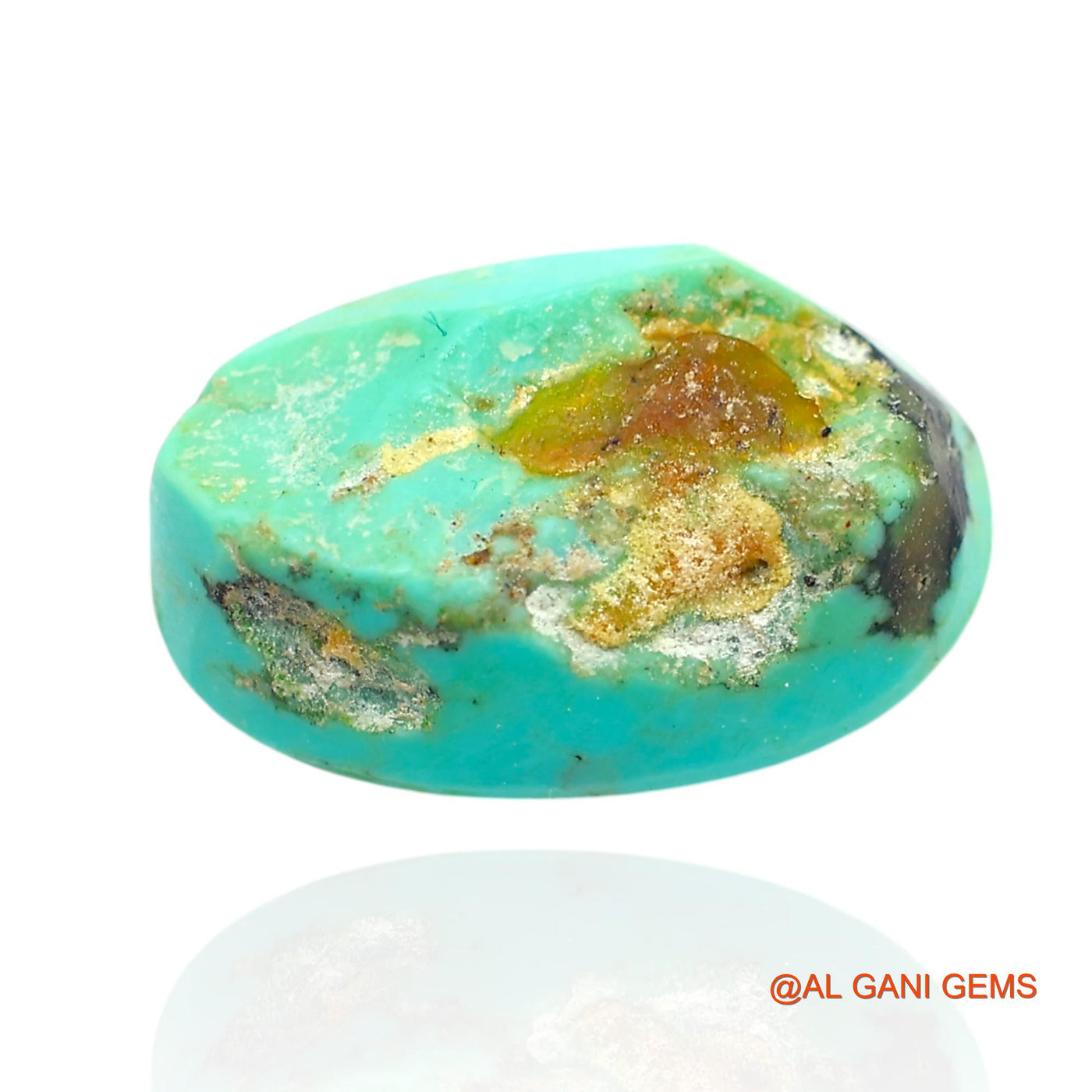 12.00 Cts Natural Arizona Turquoise Oval Cabochon Loose Gemstone For Jewelry 18x12x8 mm T-183
