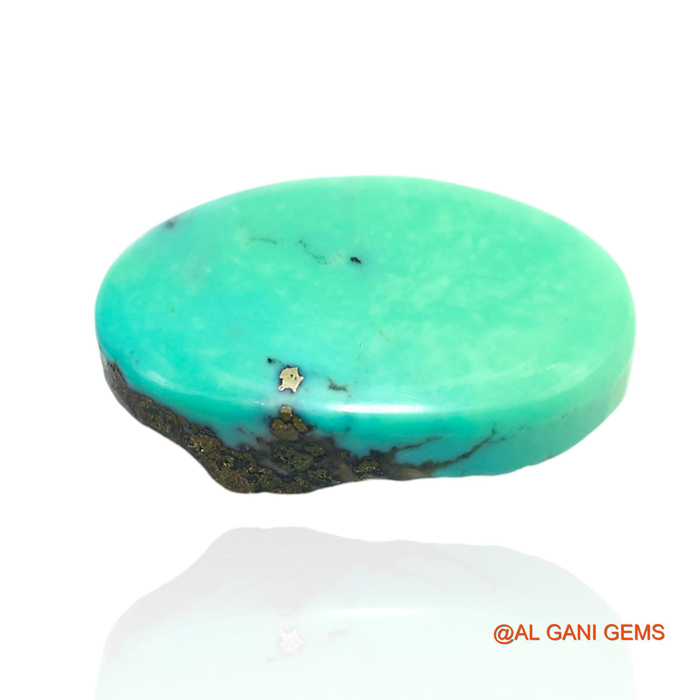 13.00 Cts Natural Arizona Turquoise Loose Gemstone Oval Cabochon 18x12x6 mm T-185