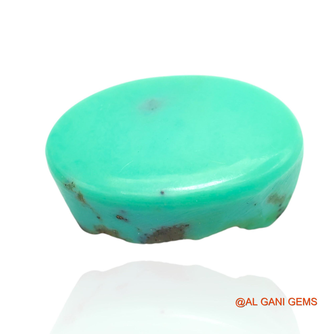 Natural Untreated Turquoise Loose Gemstone Oval Cabochon From Arizona 13.00 Cts 18x12x7 mm T-188