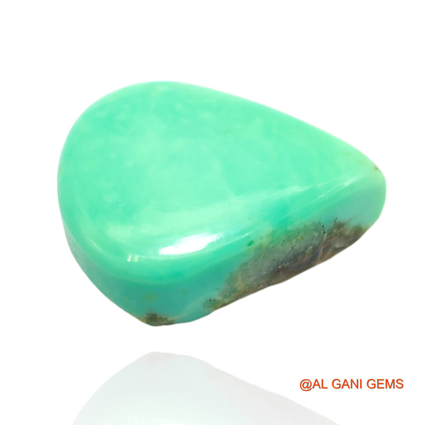 12.00 Cts Natural Arizona Turquoise Loose Gemstone Pear Cabochon 17x13x6 mm T-190