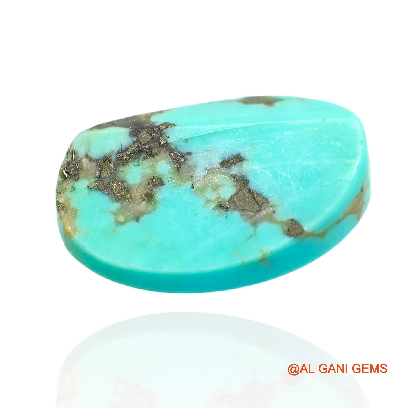 11.00 Cts Natural Arizona Turquoise Oval Cabochon Loose Gemstone For Jewelry 18x11x7 mm T-193
