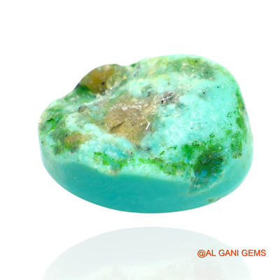 13.00 Cts Unheated Arizona Turquoise Loose Gemstone Oval Cabochon Natural 17x12x7 mm T-194