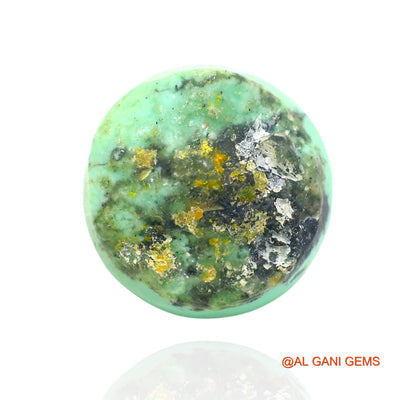 Natural Untreated Turquoise Loose Gemstone Round Cabochon From Arizona 14.00 Cts 16x16x8 mm T-200