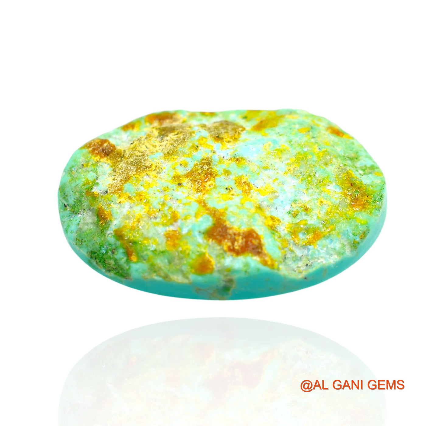 Natural Untreated Turquoise Loose Gemstone Oval Cabochon From Arizona 24.00 Cts 29x20x5 mm T-207