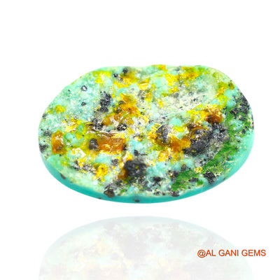 17.00 Cts Natural Arizona Turquoise Loose Gemstone Oval Cabochon 24x16x5 mm T-241