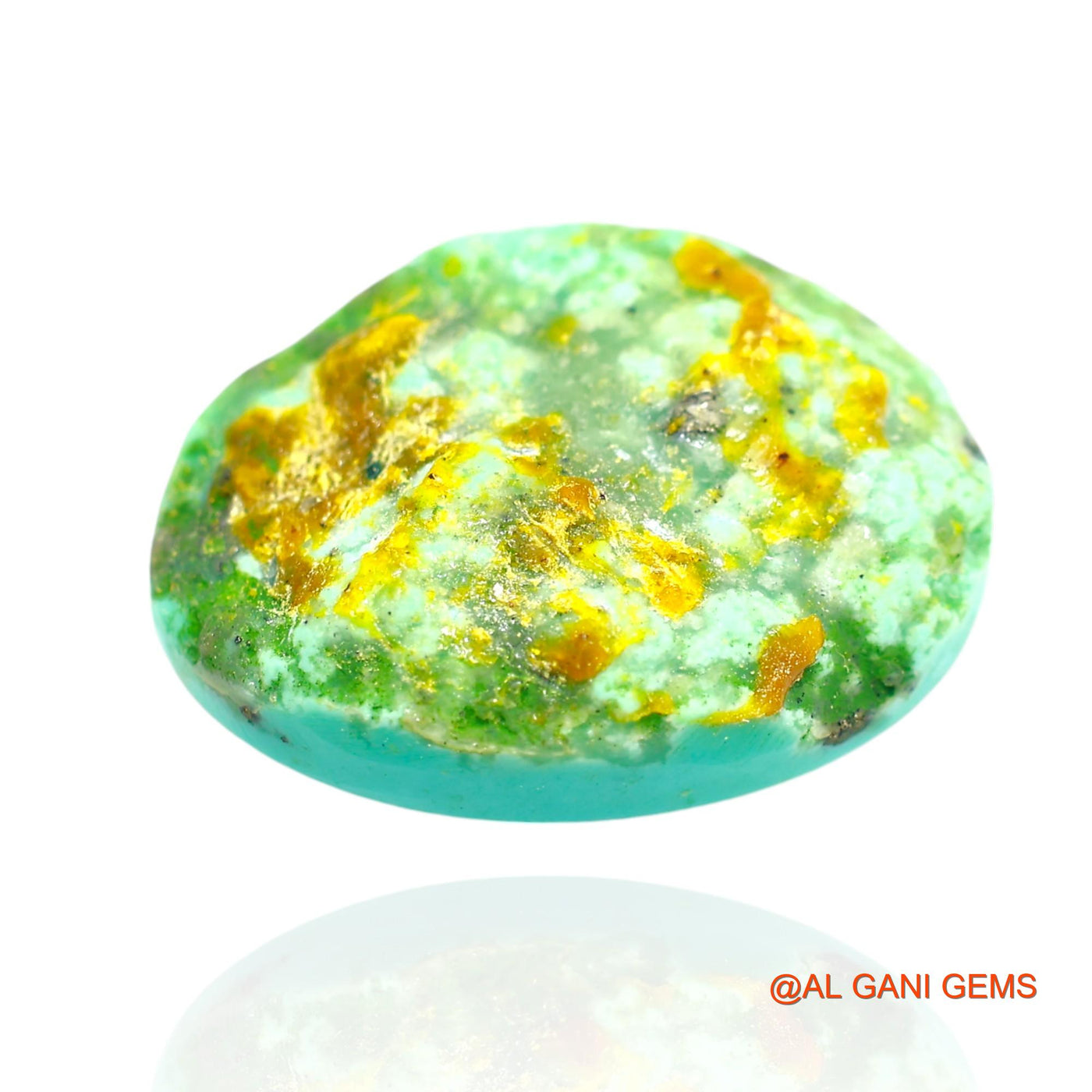 19.00 Cts Natural Arizona Turquoise Loose Gemstone Oval Cabochon 22x16x7 mm T-244