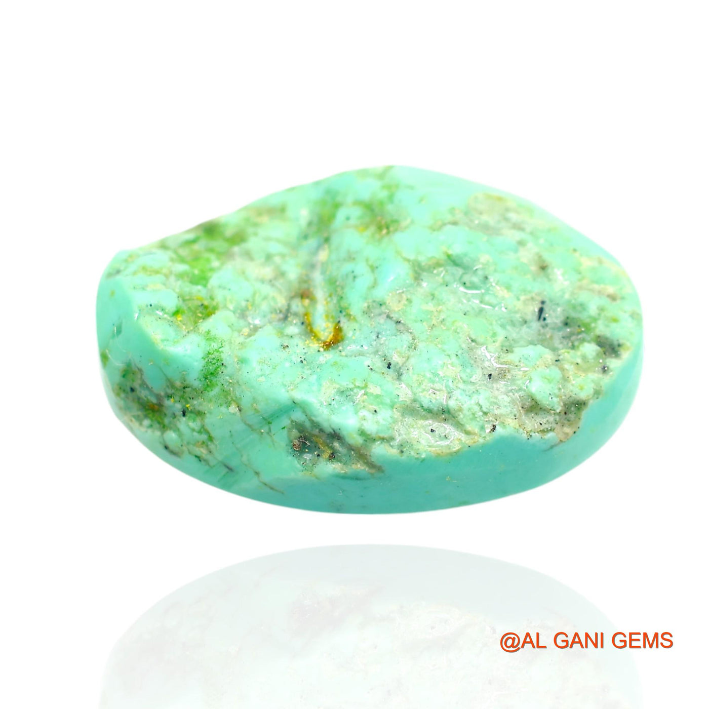 17.00 Cts Natural Arizona Turquoise Loose Gemstone Oval Cabochon 23x14x6 mm T-246