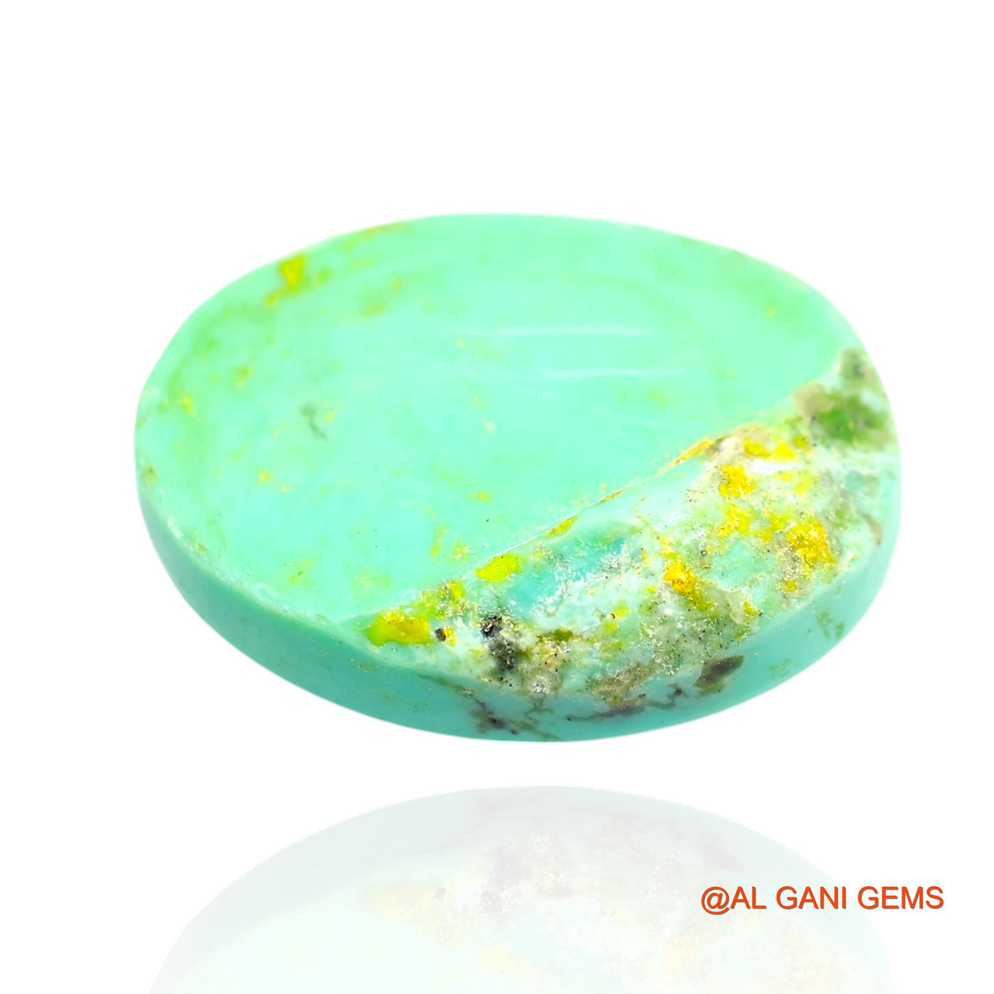 17.00 Cts Natural Arizona Turquoise Loose Gemstone Oval Cabochon 22x16x6 mm T-248