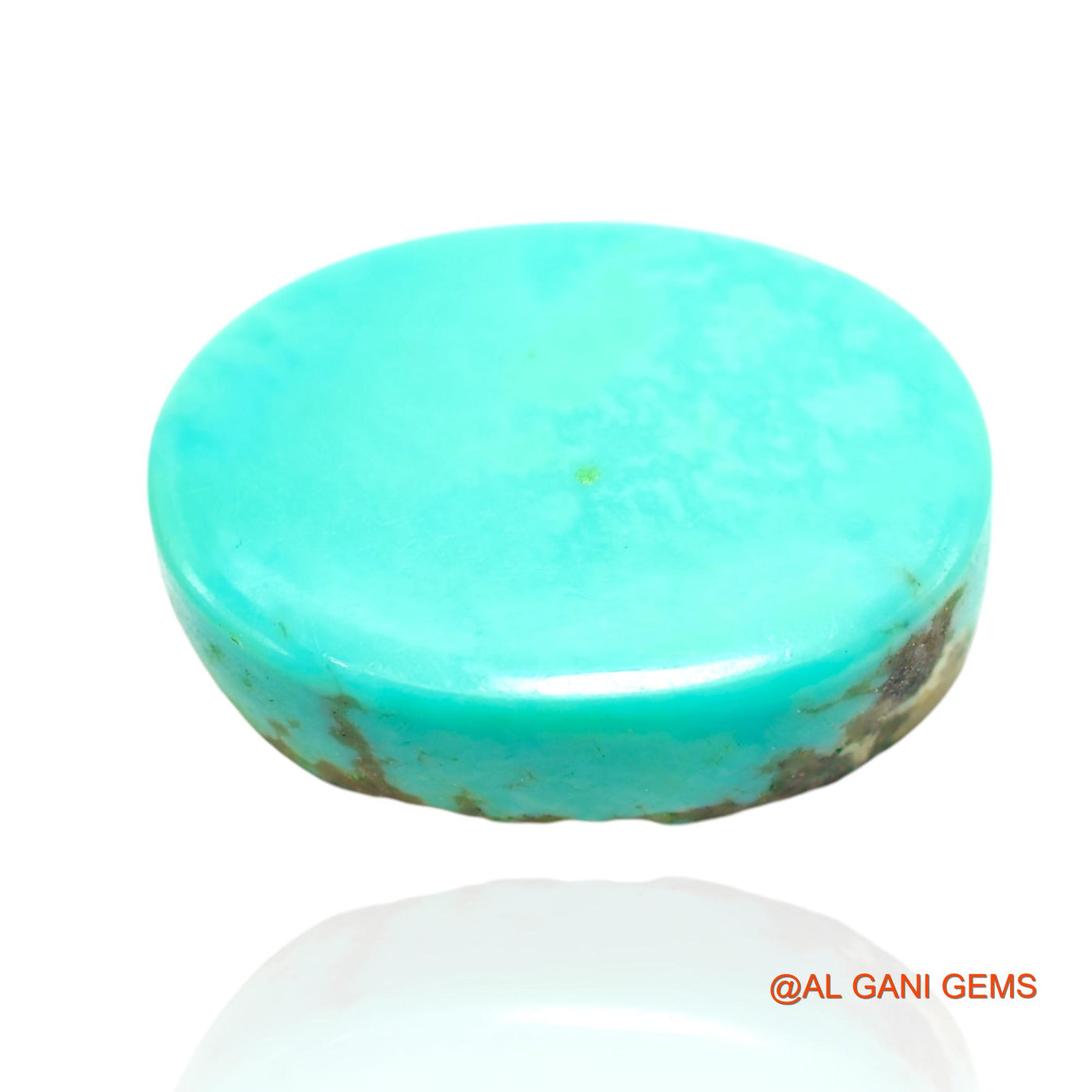 Natural Untreated Turquoise Loose Gemstone Oval Cabochon From Arizona 21.00 Cts 21x15x6 mm T-249