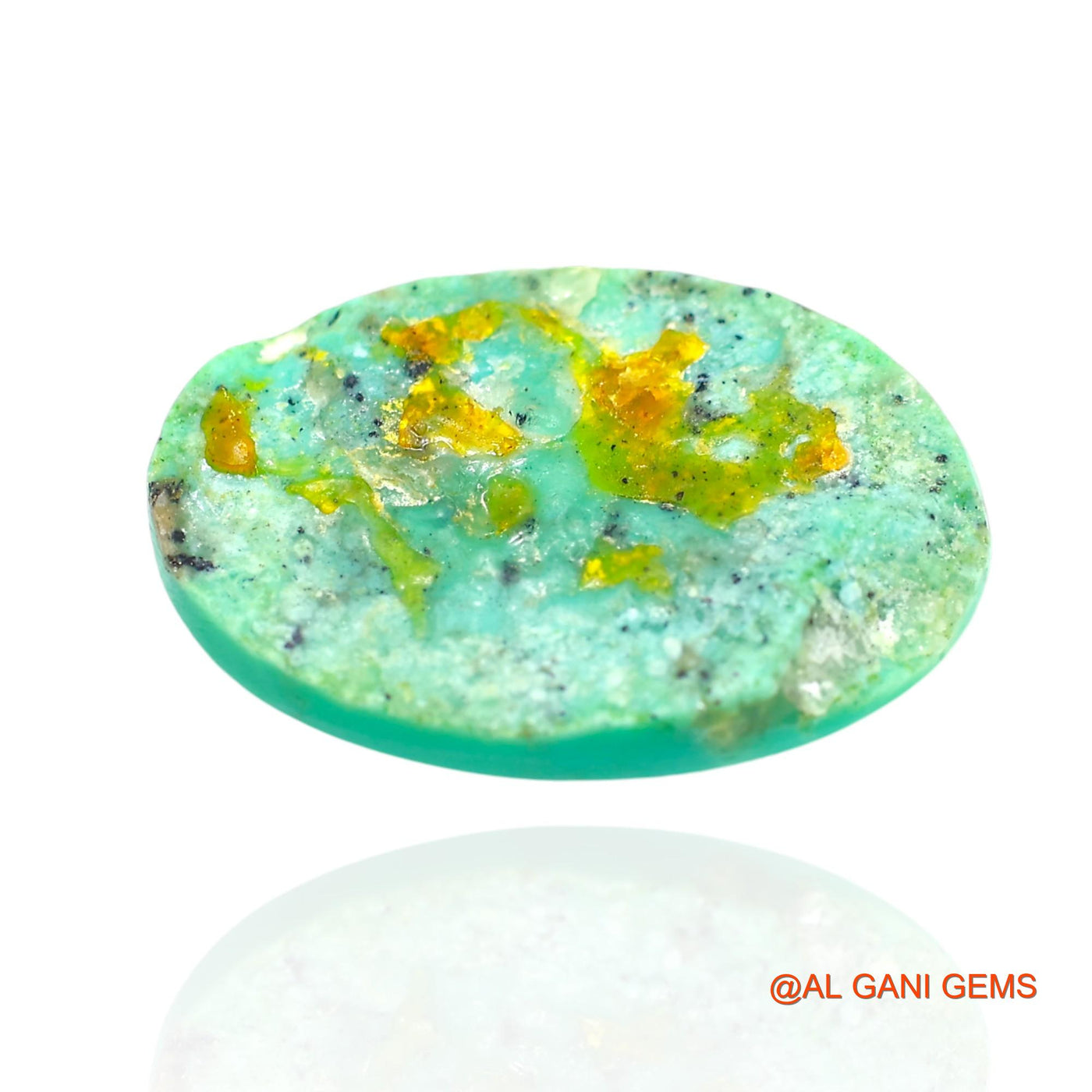 11.00 Cts Natural Arizona Turquoise Oval Cabochon Loose Gemstone For Jewelry 22x15x3 mm T-24