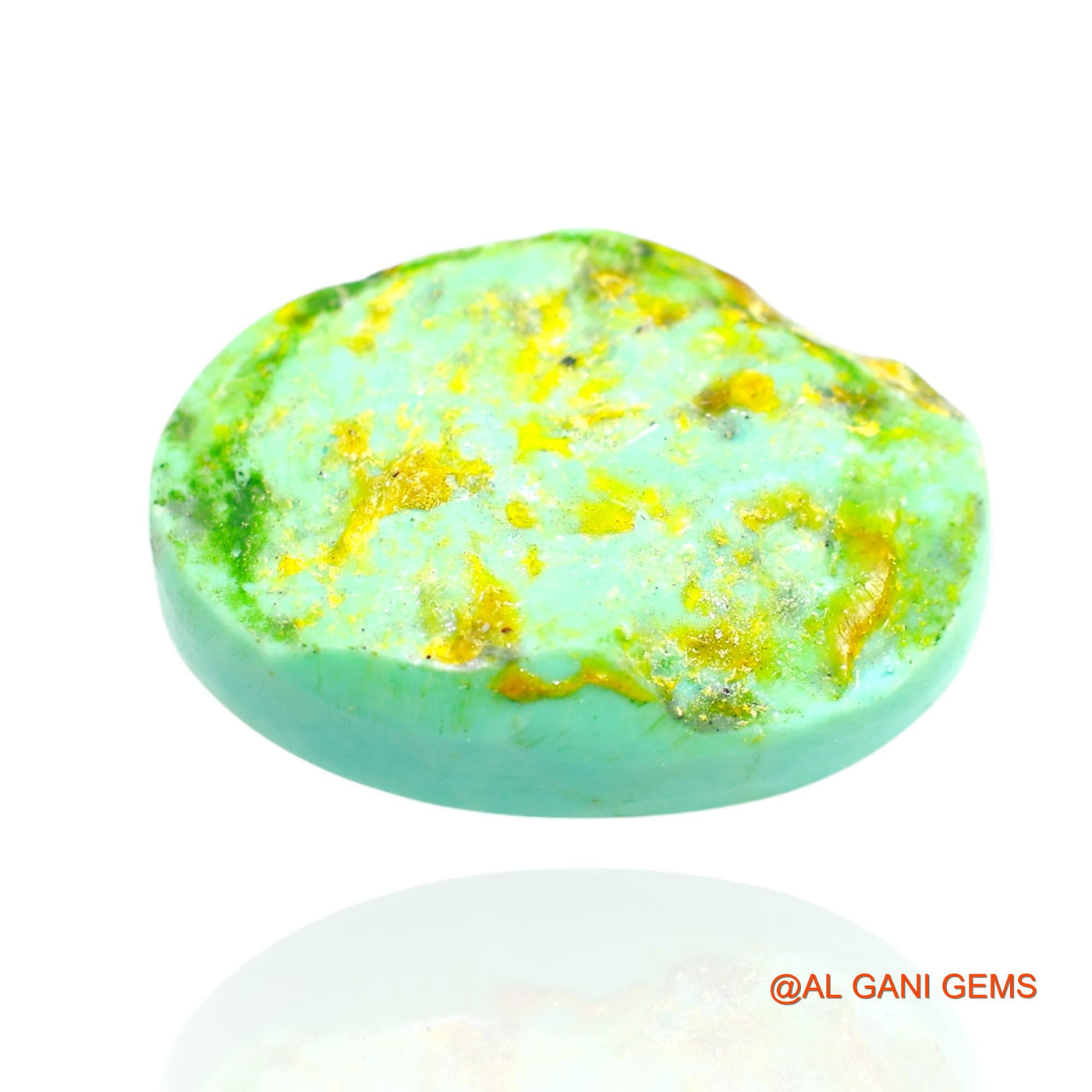 18.00 Cts Natural Arizona Turquoise Loose Gemstone Oval Cabochon 21x15x7 mm T-250