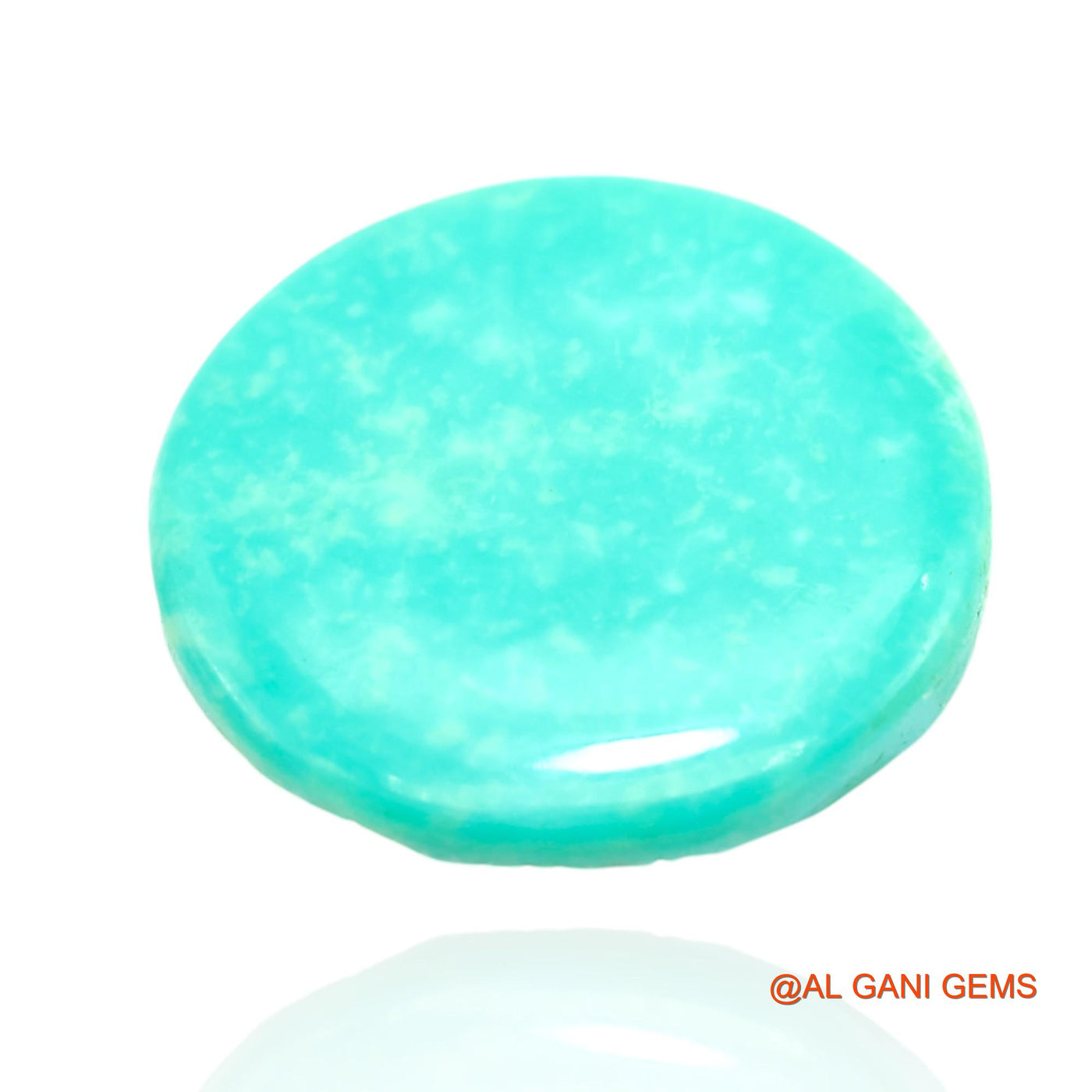 Natural Untreated Turquoise Loose Gemstone Round Cabochon From Arizona 13.00 Cts 20x19x4 mm T-251