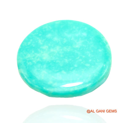 Natural Untreated Turquoise Loose Gemstone Round Cabochon From Arizona 13.00 Cts 20x19x4 mm T-251