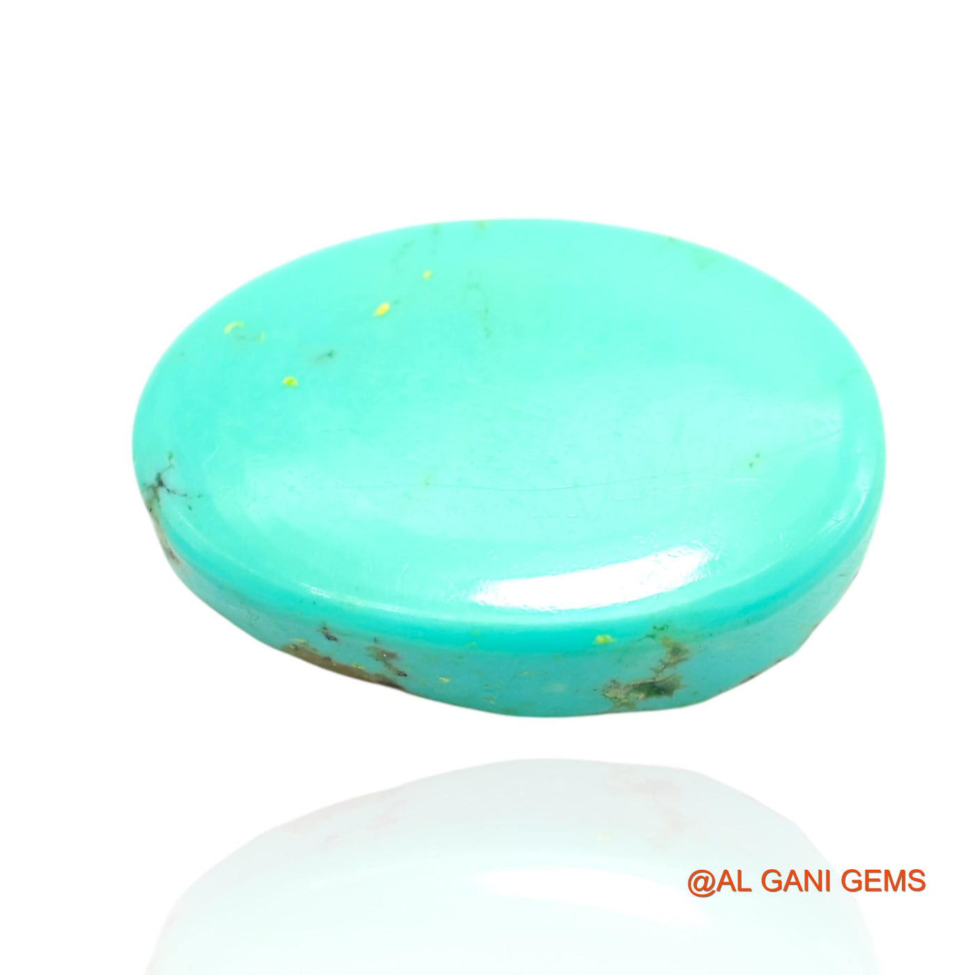 17.00 Cts Natural Arizona Turquoise Loose Gemstone Oval Cabochon 22x14x6 mm T-253