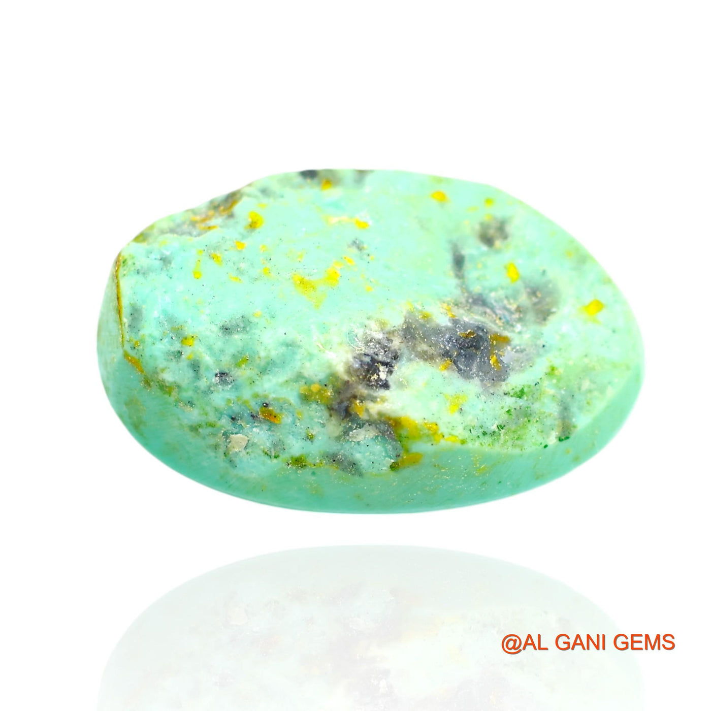 18.00 Cts Natural Arizona Turquoise Loose Gemstone Oval Cabochon 22x14x8 mm T-255