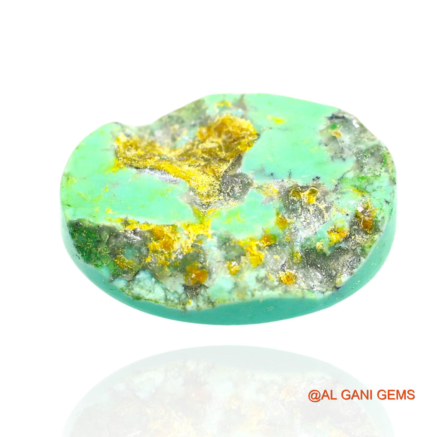 16.00 Cts Natural Arizona Turquoise Loose Gemstone Oval Cabochon 21x15x5 mm T-259