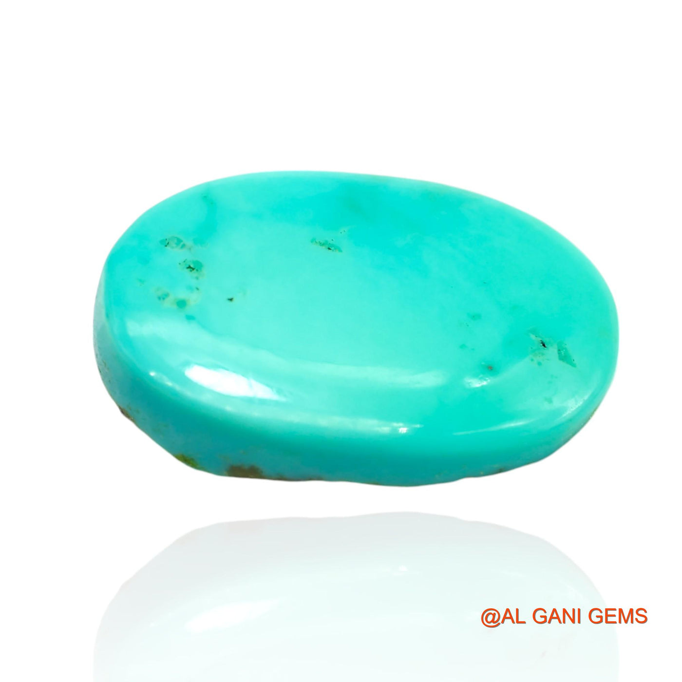 Natural Untreated Turquoise Loose Gemstone Oval Cabochon From Arizona 14.00 Cts 22x14x6 mm T-261