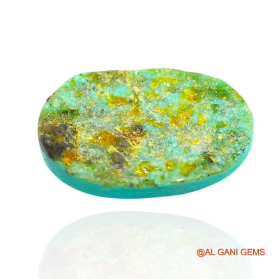 Natural Untreated Turquoise Loose Gemstone Oval Cabochon From Arizona 14.00 Cts 22x14x6 mm T-261