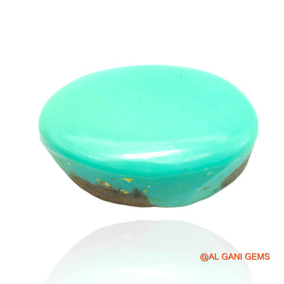 Natural Untreated Turquoise Loose Gemstone Oval Cabochon From Arizona 19.00 Cts 21x13x8 mm T-266
