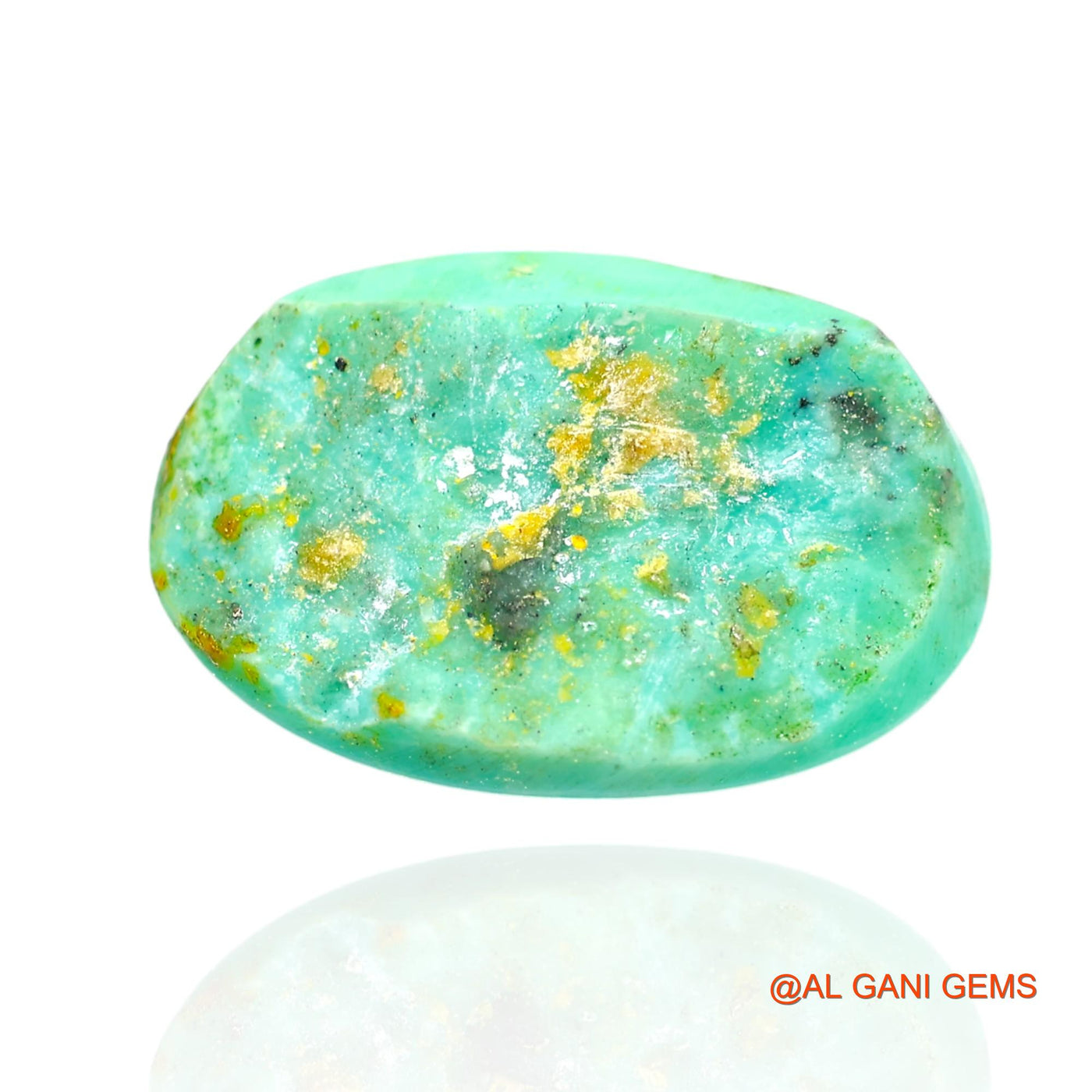 16.00 Cts Natural Arizona Turquoise Loose Gemstone Oval Cabochon 20x14x7 mm T-268