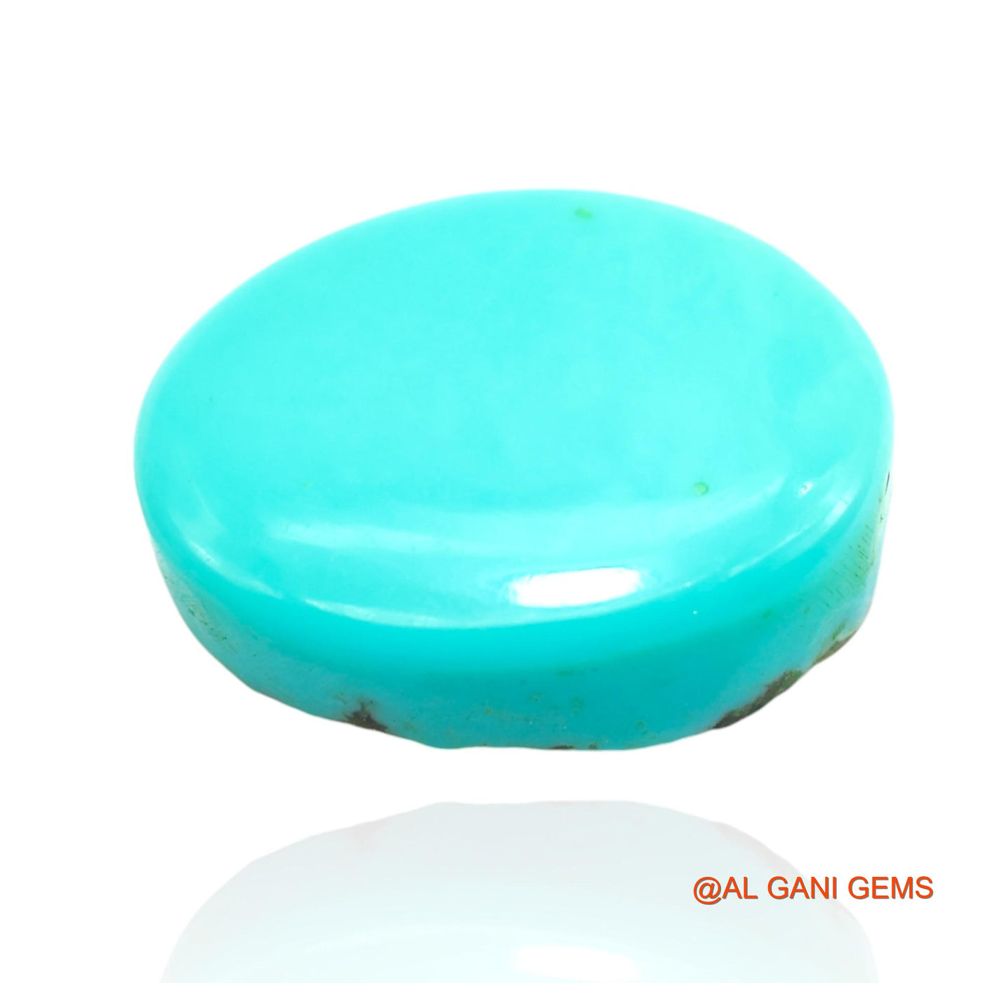 16.00 Cts Unheated Arizona Turquoise Loose Gemstone Oval Cabochon Natural 19x15x6 mm T-269