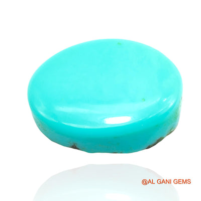 16.00 Cts Unheated Arizona Turquoise Loose Gemstone Oval Cabochon Natural 19x15x6 mm T-269
