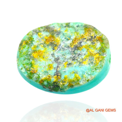 16.00 Cts Unheated Arizona Turquoise Loose Gemstone Oval Cabochon Natural 19x15x6 mm T-269