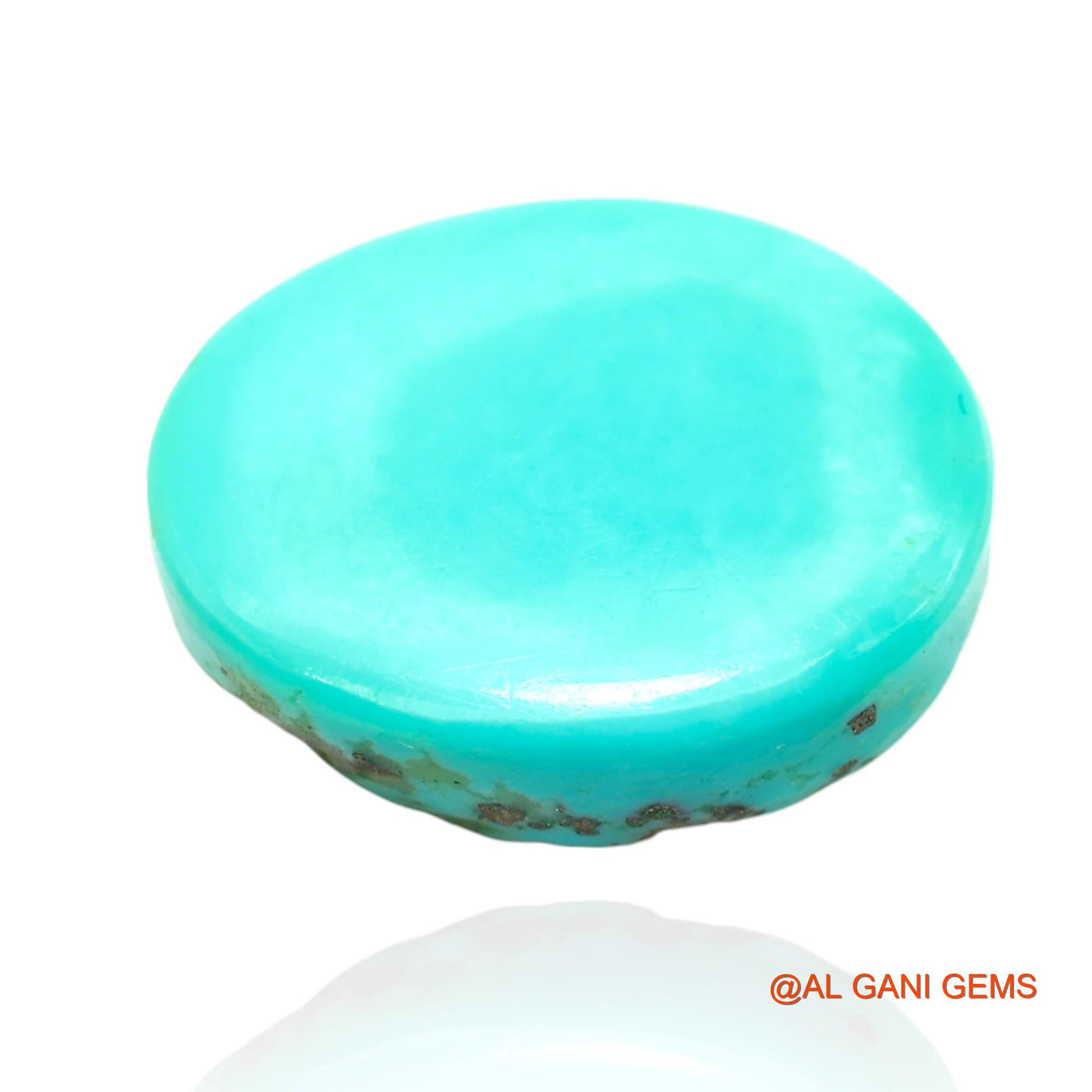 19.00 Cts Natural Arizona Turquoise Loose Gemstone Oval Cabochon 19x15x7 mm T-272
