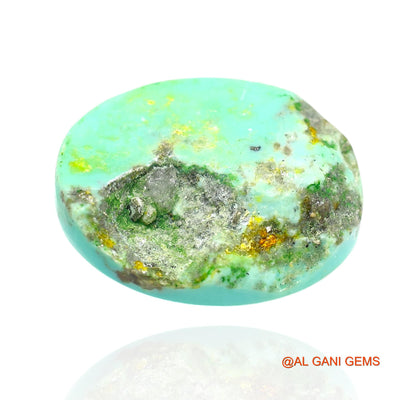 Natural Untreated Turquoise Loose Gemstone Oval Cabochon From Arizona 14.00 Cts 20x15x6 mm T-275
