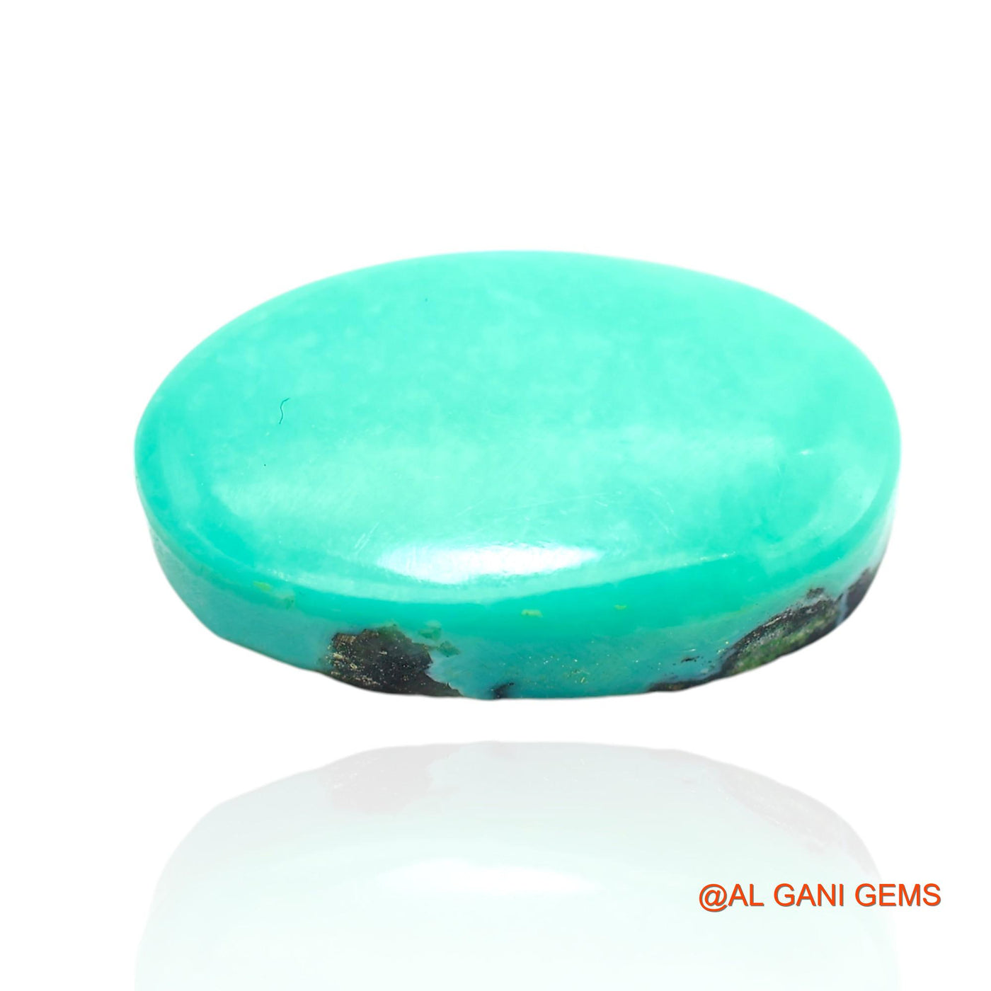 15.00 Cts Natural Arizona Turquoise Loose Gemstone Oval Cabochon 21x12x5 mm T-277