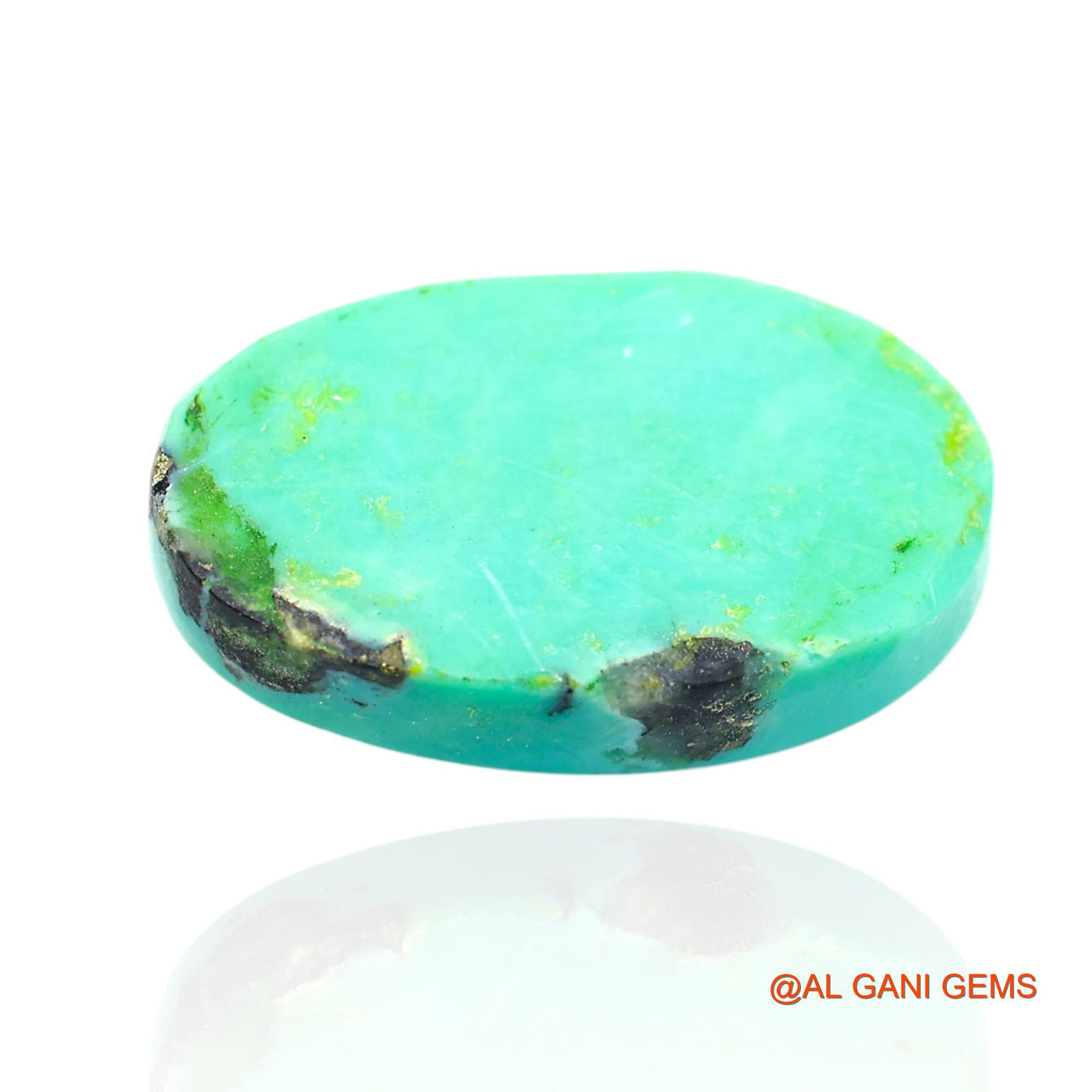 15.00 Cts Natural Arizona Turquoise Loose Gemstone Oval Cabochon 21x12x5 mm T-277