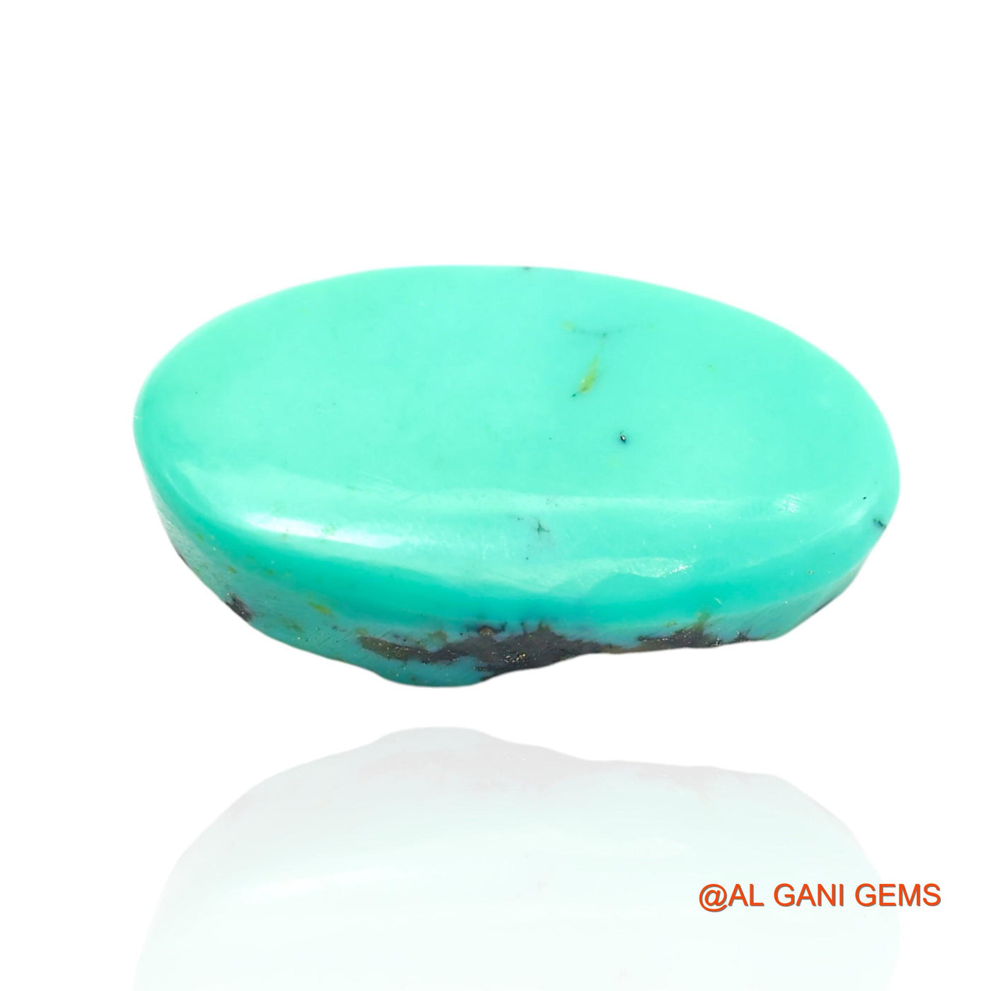 11.00 Cts Unheated Arizona Turquoise Loose Gemstone Oval Cabochon Natural 22x12x6 mm T-282