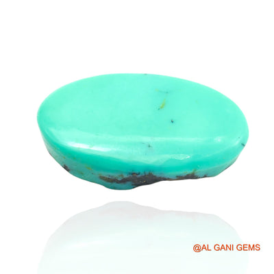 11.00 Cts Unheated Arizona Turquoise Loose Gemstone Oval Cabochon Natural 22x12x6 mm T-282
